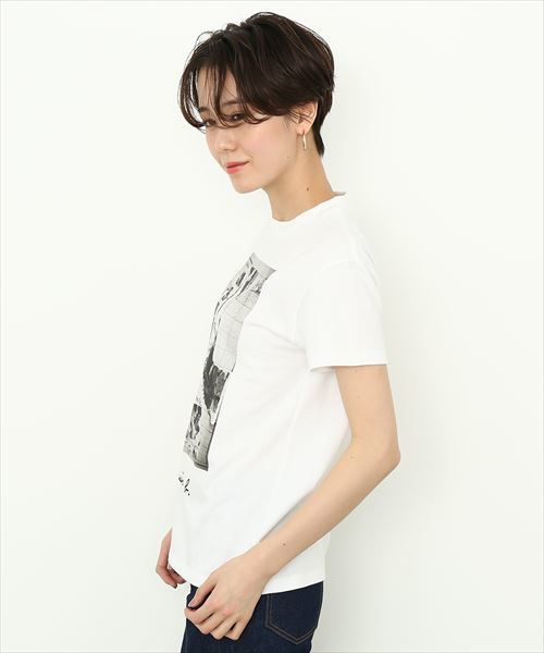 agnes b.（アニエスベー）の「【agnes b. pour ADAM ET ROPE' 】T-SHIRTS SERIGRAPHIE（Tシャツ/カットソー・レディース・ホワイト・S）」の4枚目の写真