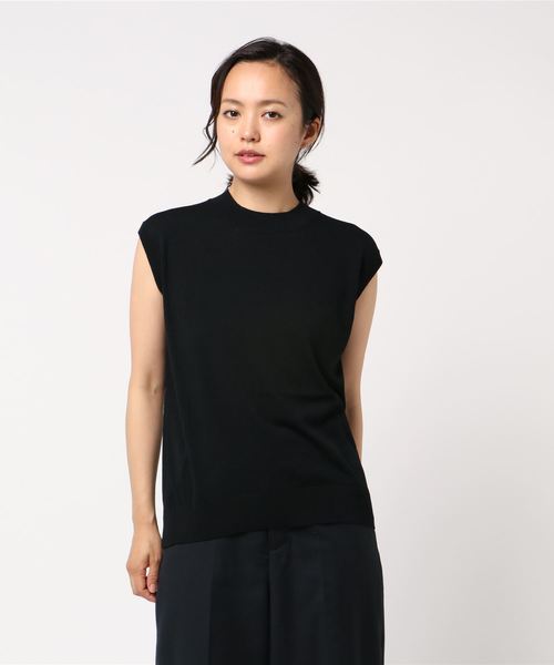 AMERICAN HOLIC(アメリカンホリック)の「・ハイネックニットノースリーブプルオーバー *(ニット/セーター・レディース・ブラック/ベージュ/ブラウン/イエロー/キャメル/グリーン/ブルー/その他7/ブルー系その他2・L/M)」の3枚目の写真