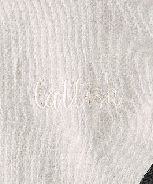 natural couture(ナチュラルクチュール)の「ちびロゴ刺繍ロンTシャツ(Tシャツ/カットソー・レディース・ベージュ/ブルー/アイボリー/ホワイト×ブラック/パープル系その他/スミクロ・FREE)」の22枚目の写真