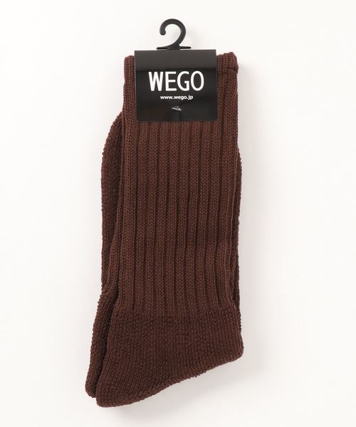 WEGO(ウィゴー)の「WEGO/プレーンソックス(ソックス/靴下・メンズ・マスタード/パープル/レッド/ワイン/ブラック/ホワイト/ブラウン/ダークグリーン・FREE)」の3枚目の写真