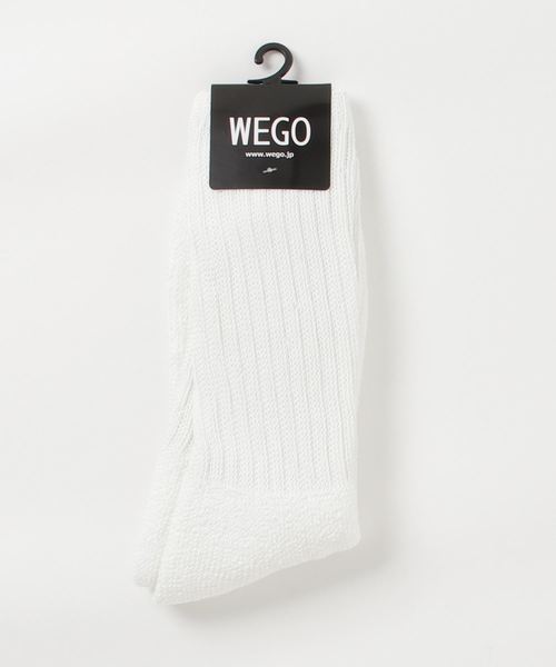 WEGO(ウィゴー)の「WEGO/プレーンソックス(ソックス/靴下・メンズ・マスタード/パープル/レッド/ワイン/ブラック/ホワイト/ブラウン/ダークグリーン・FREE)」の2枚目の写真