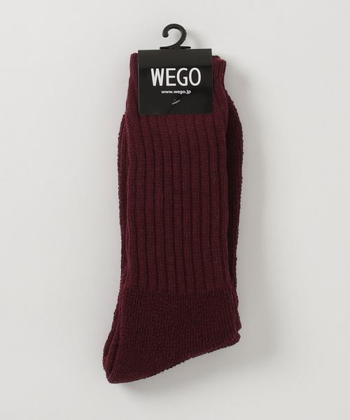 WEGO(ウィゴー)の「WEGO/プレーンソックス(ソックス/靴下・メンズ・マスタード/パープル/レッド/ワイン/ブラック/ホワイト/ブラウン/ダークグリーン・FREE)」の8枚目の写真