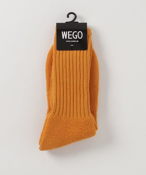 WEGO(ウィゴー)の「WEGO/プレーンソックス(ソックス/靴下・メンズ・マスタード/パープル/レッド/ワイン/ブラック/ホワイト/ブラウン/ダークグリーン・FREE)」の6枚目の写真