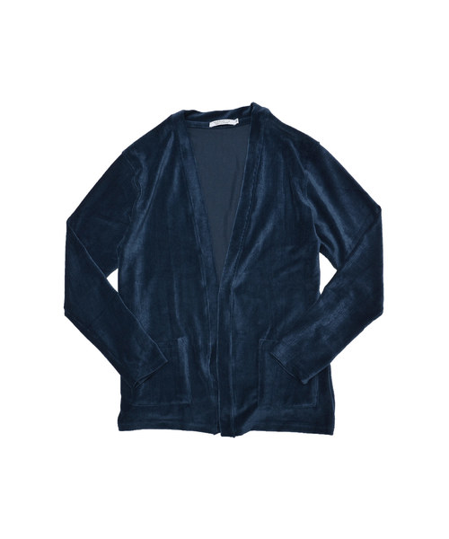 MinoriTY（マイノリティ）の「ベロアカーディガン（カーディガン/ボレロ・メンズ・杢グレー/ワイン/キャメル/ダークブルー・M/L）」の7枚目の写真