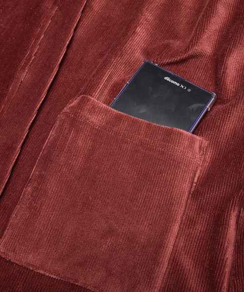 MinoriTY（マイノリティ）の「ベロアカーディガン（カーディガン/ボレロ・メンズ・杢グレー/ワイン/キャメル/ダークブルー・M/L）」の11枚目の写真