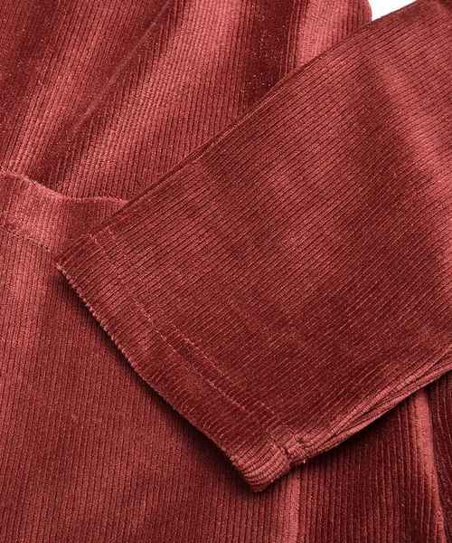 MinoriTY（マイノリティ）の「ベロアカーディガン（カーディガン/ボレロ・メンズ・杢グレー/ワイン/キャメル/ダークブルー・M/L）」の13枚目の写真