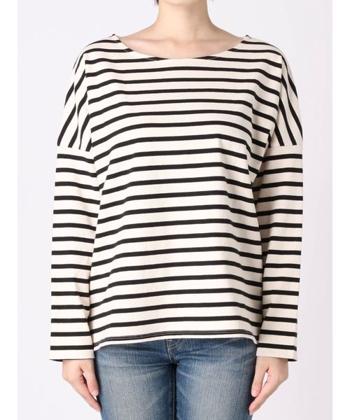 サイドスリットロングスリーブTシャツ main image 1
