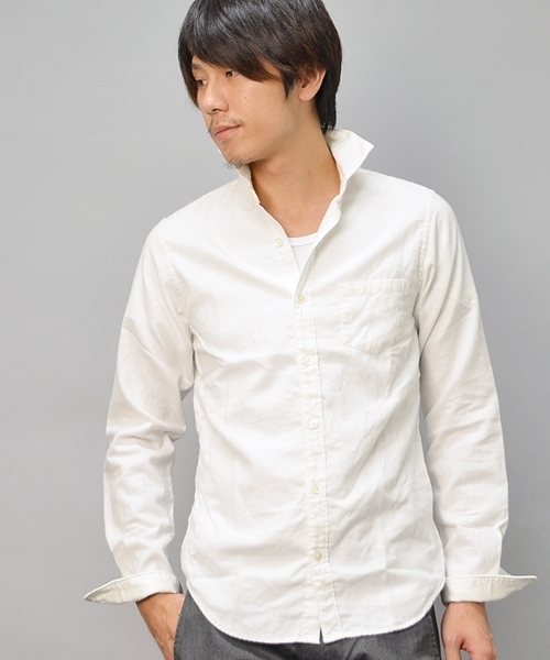 SHIPS JET BLUE(シップスジェットブルー)の「JB: Wフェイス/ホリゾンタルカラーシャツ 13AW(シャツ/ブラウス・メンズ・ナチュラル/イエロー・SMALL/MEDIUM/LARGE)」の2枚目の写真