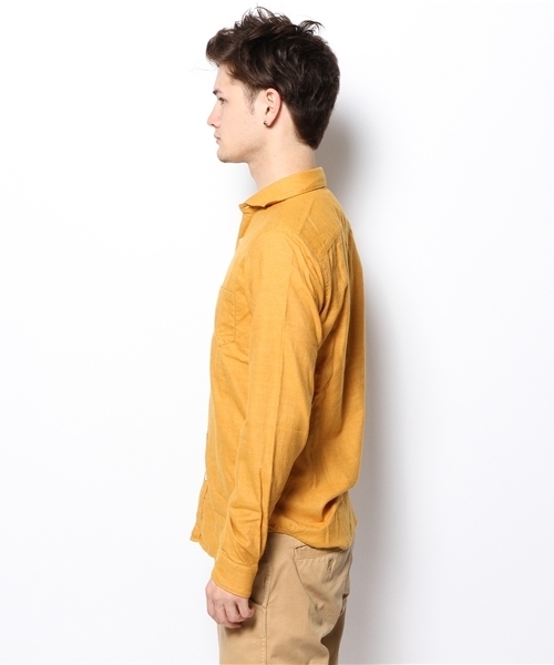 SHIPS JET BLUE(シップスジェットブルー)の「JB: Wフェイス/ホリゾンタルカラーシャツ 13AW(シャツ/ブラウス・メンズ・ナチュラル/イエロー・SMALL/MEDIUM/LARGE)」の4枚目の写真