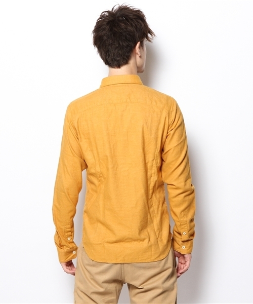 SHIPS JET BLUE(シップスジェットブルー)の「JB: Wフェイス/ホリゾンタルカラーシャツ 13AW(シャツ/ブラウス・メンズ・ナチュラル/イエロー・SMALL/MEDIUM/LARGE)」の5枚目の写真