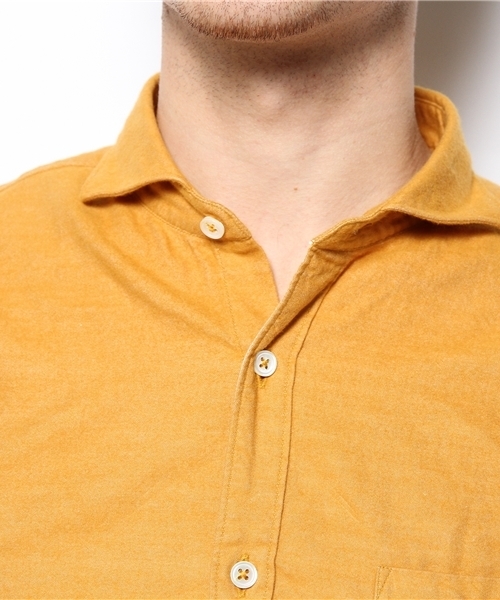 SHIPS JET BLUE(シップスジェットブルー)の「JB: Wフェイス/ホリゾンタルカラーシャツ 13AW(シャツ/ブラウス・メンズ・ナチュラル/イエロー・SMALL/MEDIUM/LARGE)」の6枚目の写真