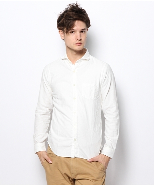 SHIPS JET BLUE(シップスジェットブルー)の「JB: Wフェイス/ホリゾンタルカラーシャツ 13AW(シャツ/ブラウス・メンズ・ナチュラル/イエロー・SMALL/MEDIUM/LARGE)」の10枚目の写真