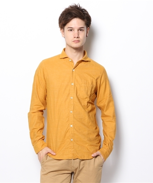 SHIPS JET BLUE(シップスジェットブルー)の「JB: Wフェイス/ホリゾンタルカラーシャツ 13AW(シャツ/ブラウス・メンズ・ナチュラル/イエロー・SMALL/MEDIUM/LARGE)」の11枚目の写真