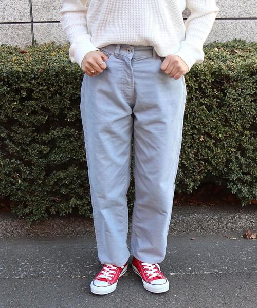 coen（コーエン）の「コーデュロイハイウエスト5ポケットパンツ（その他パンツ・レディース・オフホワイト/ライトブルー/ライラック・MEDIUM/SMALL/LARGE）」の5枚目の写真