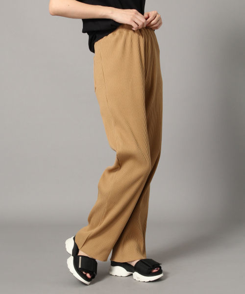 LOWRYS FARM（ローリーズファーム）の「カットリブパンツ　824433（その他パンツ・レディース・ブラック/アイボリー/ブルー/ベージュ・FREE）」の3枚目の写真