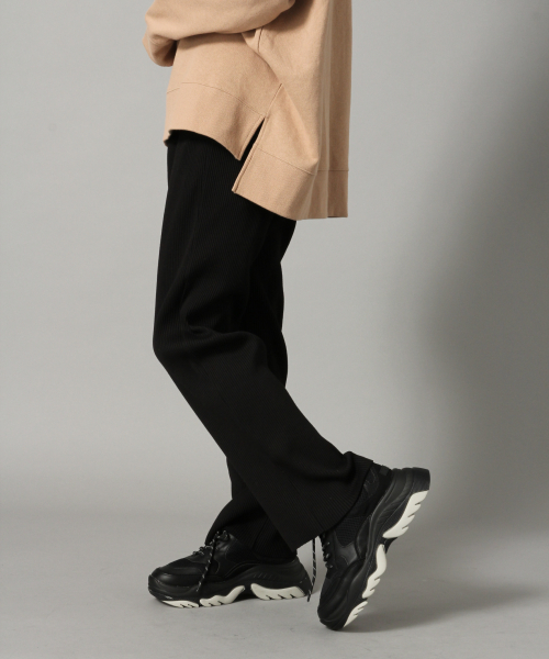 LOWRYS FARM（ローリーズファーム）の「カットリブパンツ　824433（その他パンツ・レディース・ブラック/アイボリー/ブルー/ベージュ・FREE）」の12枚目の写真