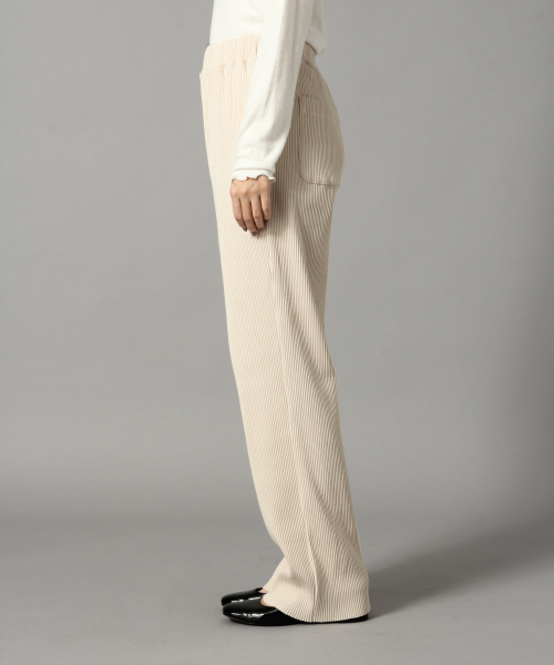 LOWRYS FARM（ローリーズファーム）の「カットリブパンツ　824433（その他パンツ・レディース・ブラック/アイボリー/ブルー/ベージュ・FREE）」の5枚目の写真