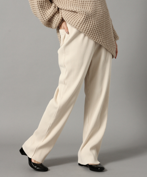 LOWRYS FARM（ローリーズファーム）の「カットリブパンツ　824433（その他パンツ・レディース・ブラック/アイボリー/ブルー/ベージュ・FREE）」の14枚目の写真