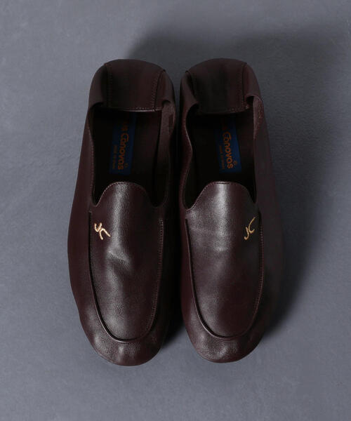 Jesus Canovas コバルト レザー ローファー 41