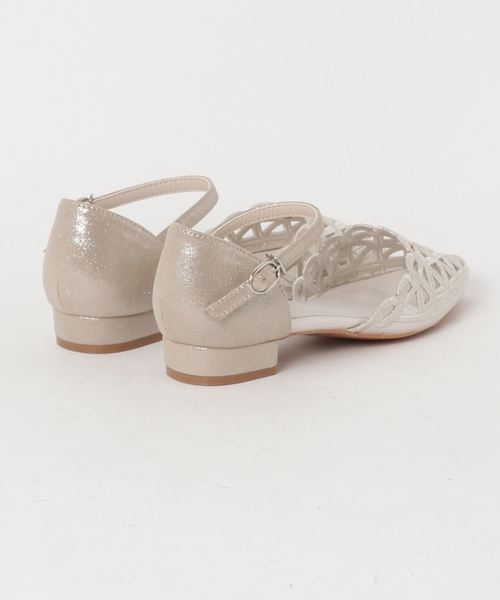 JELLY BEANS（ジェリービーンズ）の「カットワークセパレートパンプス(115-7142)JELLY BEANS Riche(ジェリービーンズ リッシェ)（パンプス・レディース・ブラック/レッド/グリーン/ライトベージュ・S/M/L）」の5枚目の写真
