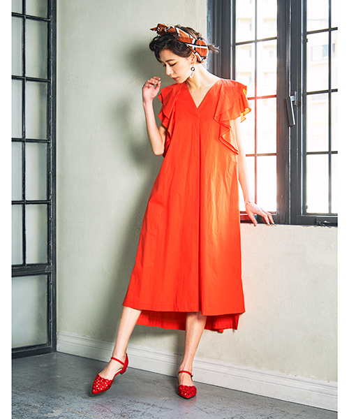 JELLY BEANS（ジェリービーンズ）の「カットワークセパレートパンプス(115-7142)JELLY BEANS Riche(ジェリービーンズ リッシェ)（パンプス・レディース・ブラック/レッド/グリーン/ライトベージュ・S/M/L）」の8枚目の写真
