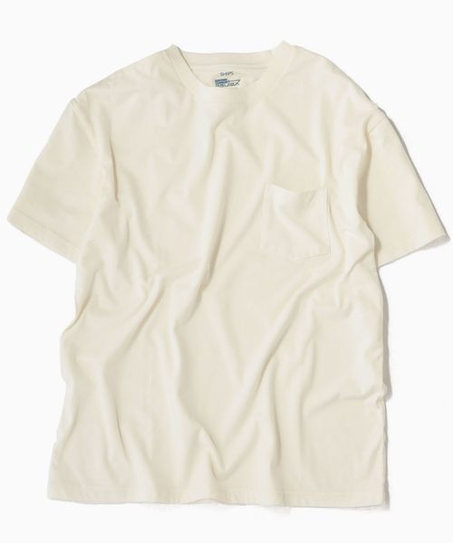【在庫有 即国内発】 後染め ポケットTシャツ SHIPS(シップス)の「SC: ASUTEX(R) 製品染め ポケット Tシャツ