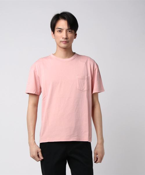 【在庫有 即国内発】 後染め ポケットTシャツ SHIPS(シップス)の「SC: ASUTEX(R) 製品染め ポケット Tシャツ