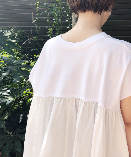 Banner Barrett（バナーバレット）の「ロングトップス（Tシャツ/カットソー・レディース・ブラック/カーキ/ホワイト・38）」の7枚目の写真