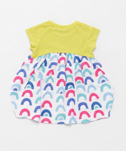 Caldia（カルディア）の「天竺グリッターレインボーワンピース（ワンピース・キッズ・ホワイト/イエロー・80/120/140/100/110/90/130）」の3枚目の写真