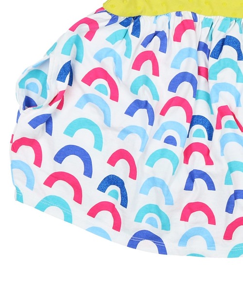 Caldia（カルディア）の「天竺グリッターレインボーワンピース（ワンピース・キッズ・ホワイト/イエロー・80/120/140/100/110/90/130）」の7枚目の写真