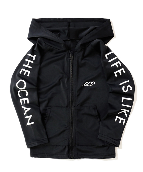 devirock（デビロック）の「長袖ジップラッシュガード（ラッシュガード・キッズ・ホワイト/ブラック・110cm/100cm/130cm/140cm/150cm/160cm/120cm）」の17枚目の写真