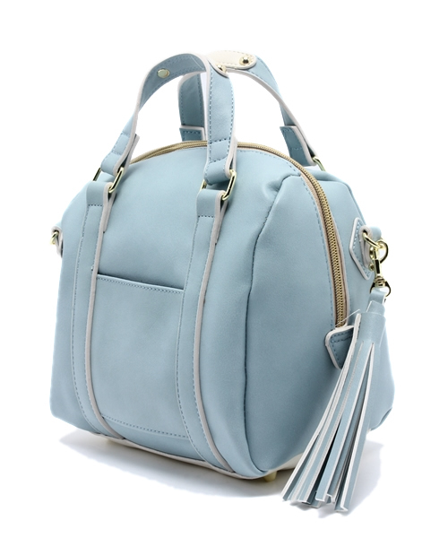 Cartonnage（カルトナージュ）の「【mini5月号　P.129掲載】松本アキさん着用商品 【LEGATO LARGO】ミニボストン2WAYショルダー（ボストンバッグ・レディース・ホワイト/サックスブルー/ライトピンク・FREE）」の12枚目の写真