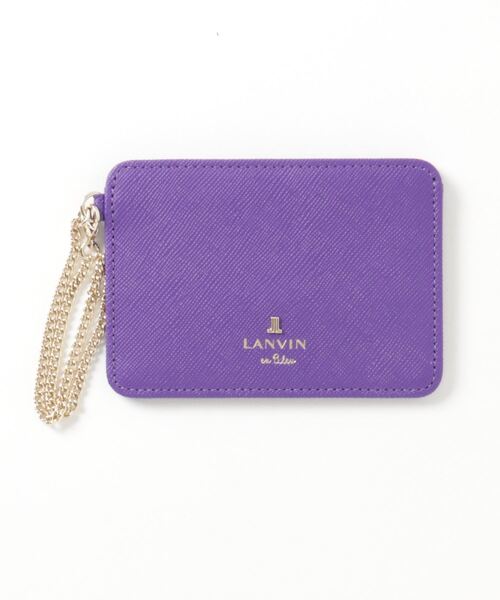 LANVIN en Bleu（ランバンオンブルー）の「リュクサンブール パスケース（パスケース・レディース・ミント/ダークネイビー/ライトイエロー/ピンク/ローズ/ラベンダー/パープル/ダークグリーン系・FREE/フリー）」の4枚目の写真