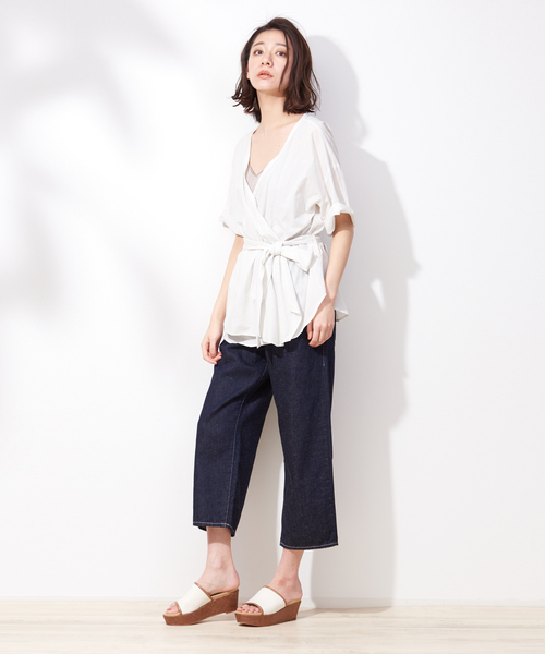 Au BANNISTER（オゥバニスター）の「【WEB限定】厚底ミュールサンダル（サンダル・レディース・ホワイト/ブラック/ベージュ・S/M/L）」の20枚目の写真
