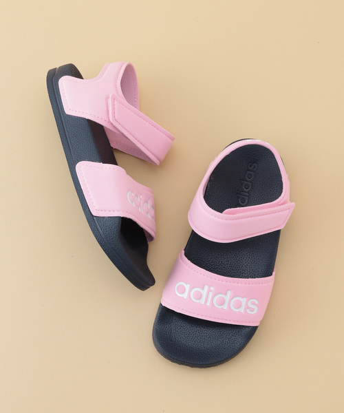 adidas(アディダス)の「【ROPE' PICNIC KIDS】【adidas】アディレッタサンダル(サンダル)」|ピンク