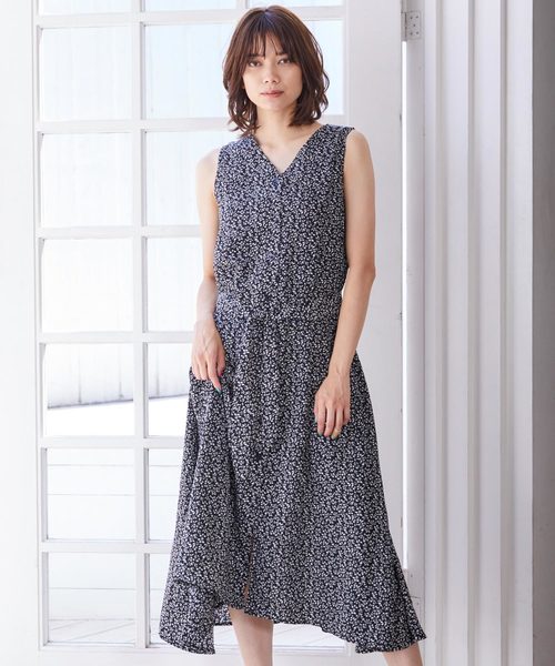 フラワー柄ノースリーブワンピース 楽天市場】小花柄ワンピース ワンピース レディース 春 夏