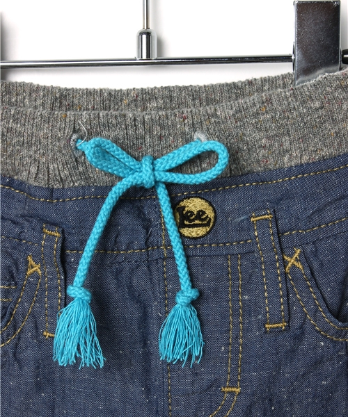 CIAOPANIC TYPY（チャオパニックティピー）の「【Lee×CIAOPANIC TYPY】KIDSリー別注リブパンツ（その他パンツ・キッズ・ブルー/その他18/ホワイト・120/130/110/100/90）」の8枚目の写真