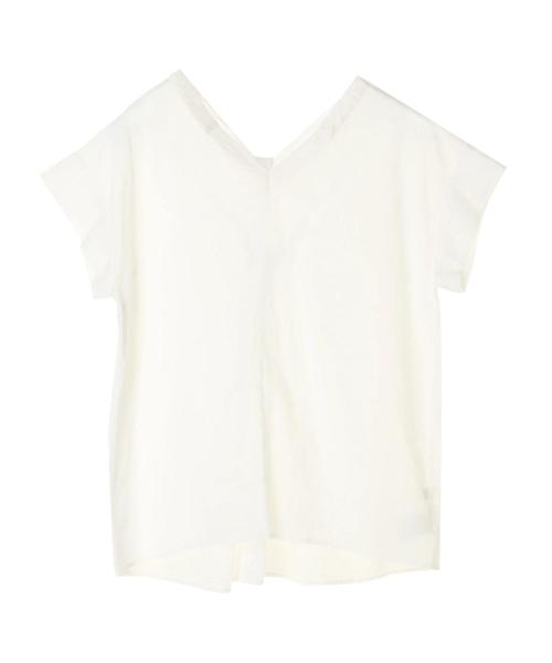 AMERICAN HOLIC（アメリカンホリック）の「Vネックバックねじりブラウス（シャツ/ブラウス・レディース・オフホワイト/ピンクベージュ/キャメル/ブラック/ストライプ/チェック/ブルー系その他5/その他5・FREE）」の13枚目の写真