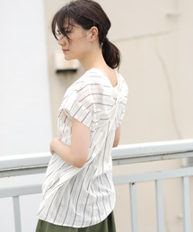 AMERICAN HOLIC | Vネックバックねじりブラウス(シャツ/ブラウス)