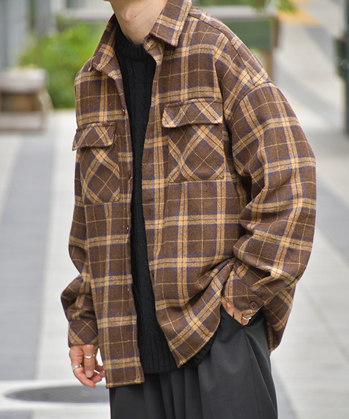 kutir(クティール)の「CPOシャツジャケット(フラップポケットシャツジャケット)(ブルゾン・メンズ・ベージュ/ブラウン系その他/ベージュ系その他・MEDIUM/LARGE/X-LARGE)」の14枚目の写真