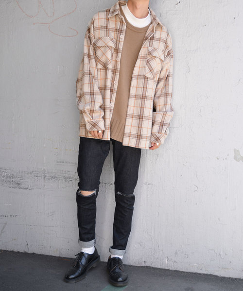 kutir(クティール)の「CPOシャツジャケット(フラップポケットシャツジャケット)(ブルゾン・メンズ・ベージュ/ブラウン系その他/ベージュ系その他・MEDIUM/LARGE/X-LARGE)」の5枚目の写真