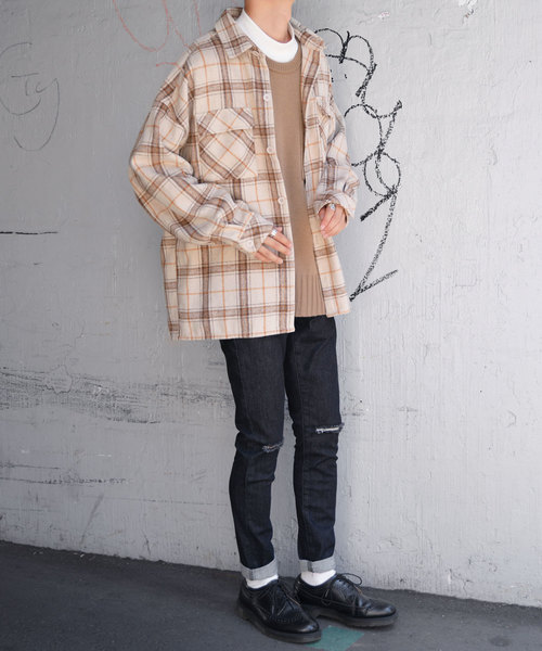 kutir(クティール)の「CPOシャツジャケット(フラップポケットシャツジャケット)(ブルゾン・メンズ・ベージュ/ブラウン系その他/ベージュ系その他・MEDIUM/LARGE/X-LARGE)」の6枚目の写真