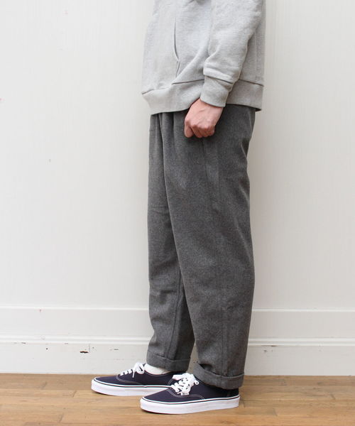 Gramicci（グラミチ）の「GRAMICCI / グラミチ ウールタックテーパード WOOL TUCK TAPERED（その他パンツ・メンズ・チャコールグレー/ブラック/グレー/キャメル・S/M/L/XL）」の18枚目の写真
