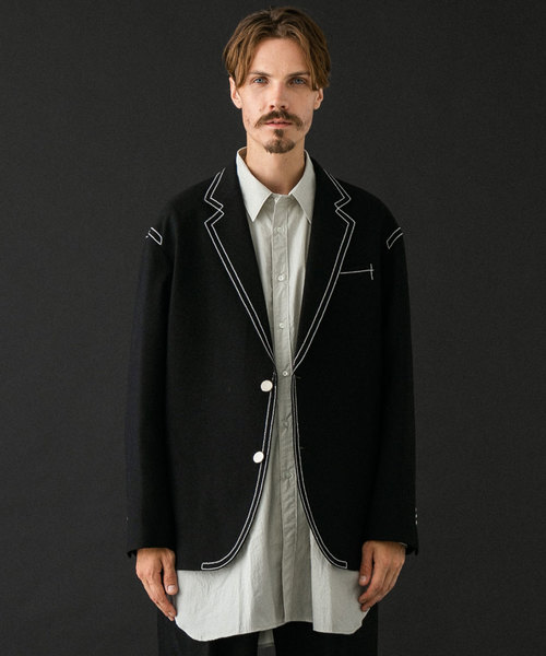 UNITED TOKYO（ユナイテッドトウキョウ）の「0ステッチブラックブレザー（テーラードジャケット・メンズ・ブラック・1/2/3）」の10枚目の写真