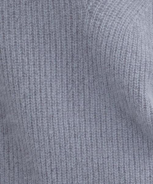 green label relaxing（グリーンレーベルリラクシング）の「◆CFC ヘアリー ボトルネック ニット ※（ニット/セーター・レディース・イエロー/ネイビー/ナチュラル/ライトブルー/ライトグレー・FREE）」の14枚目の写真