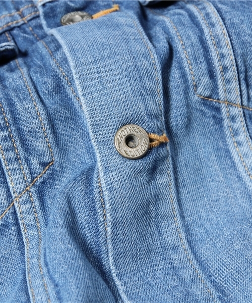 Another Edition(アナザーエディション)の「AE DENIM G-JKT◆(デニムジャケット・レディース・ライトブルー/コバルトブルー・SMALL/MEDIUM)」の9枚目の写真