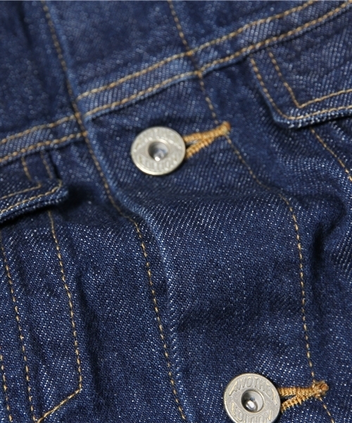 Another Edition(アナザーエディション)の「AE DENIM G-JKT◆(デニムジャケット・レディース・ライトブルー/コバルトブルー・SMALL/MEDIUM)」の10枚目の写真