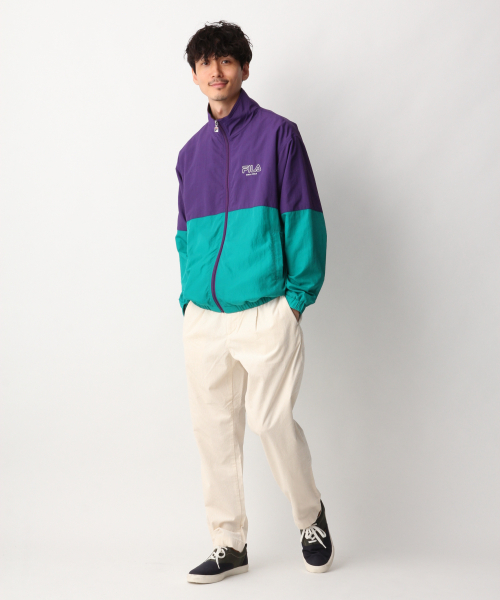 FILA(フィラ)の「【FILA】トラックジャケット/843993(ナイロンジャケット・メンズ・オレンジ/ライトパープル・MEDIUM/LARGE)」の4枚目の写真