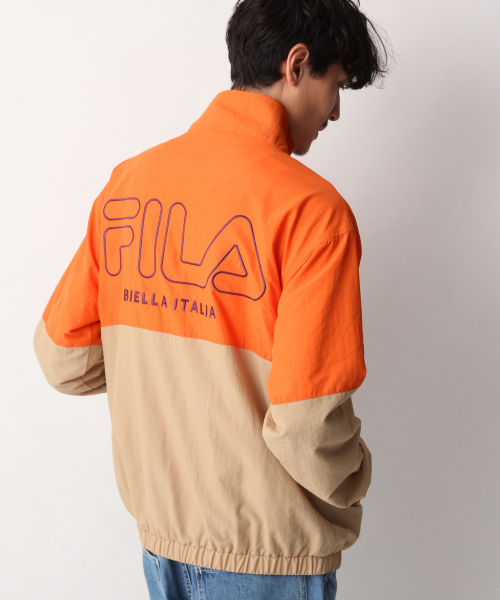 FILA(フィラ)の「【FILA】トラックジャケット/843993(ナイロンジャケット・メンズ・オレンジ/ライトパープル・MEDIUM/LARGE)」の5枚目の写真