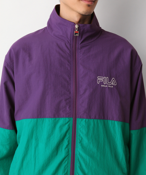 FILA(フィラ)の「【FILA】トラックジャケット/843993(ナイロンジャケット・メンズ・オレンジ/ライトパープル・MEDIUM/LARGE)」の9枚目の写真